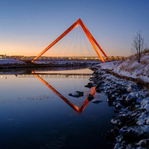 Bicycle and pedestrian bridges by Ragnhildur Kristjansdottir