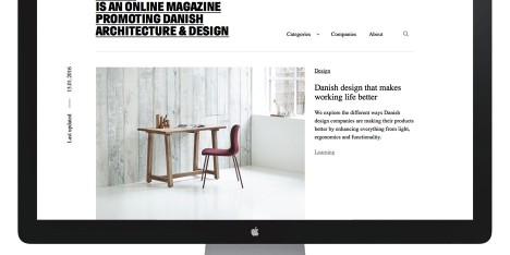 Danish tm is an online magazine for Danish architecture and design