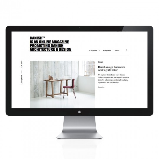 Danish tm is an online magazine for Danish architecture and design