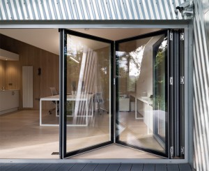The Rivershed office built on a riverbank in Wales by Freshwest