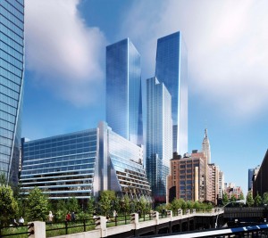 Manhattan West tower in New York by SOM