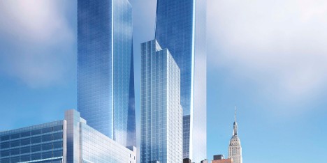 Manhattan West tower in New York by SOM