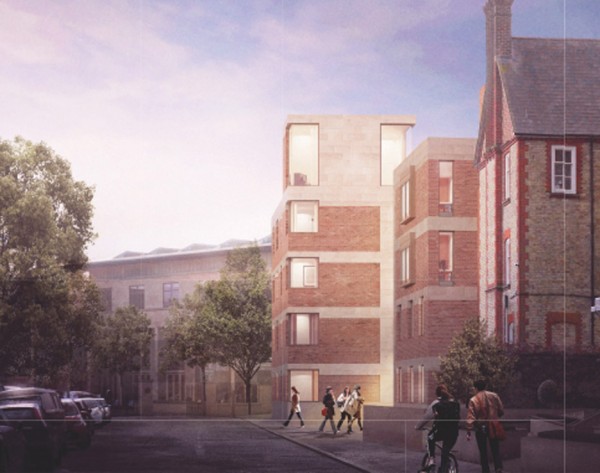 Tim Ronalds' concept for an extension to St Hilda's College in Oxford
