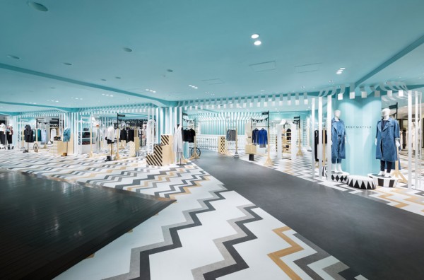 Nendo overhauls womenswear and hat departments at Seibu Shibuya department store in Japan