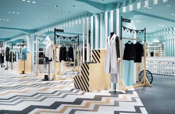 Nendo overhauls womenswear and hat departments at Seibu Shibuya department store in Japan
