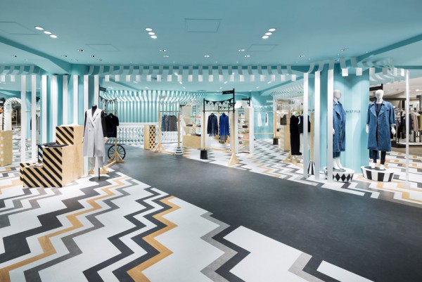 Nendo overhauls womenswear and hat departments at Seibu Shibuya department store in Japan