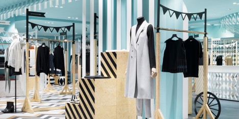 Nendo overhauls womenswear and hat departments at Seibu Shibuya department store in Japan