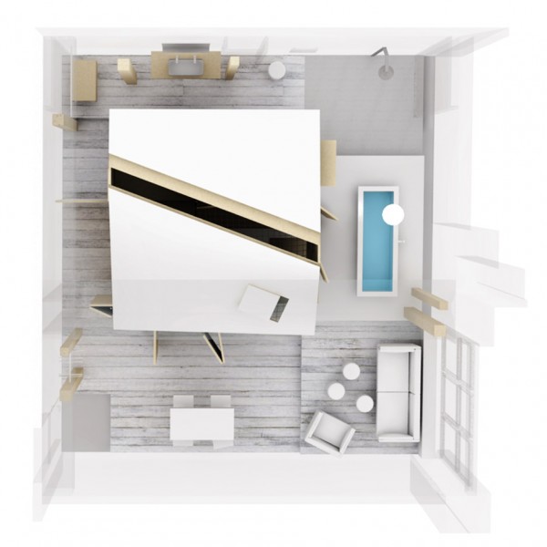Michelberger hotel room by Sigurd Larsen