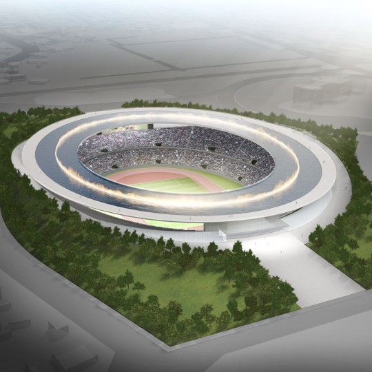 Olympic stadium by Tokujin Yoshioka