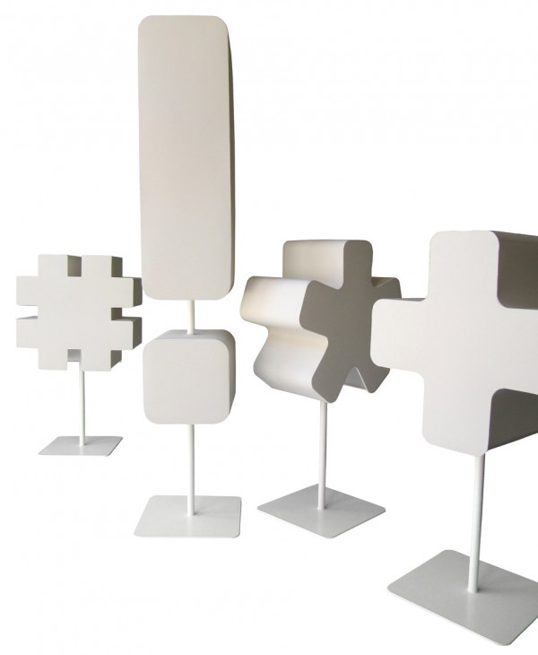 Typographia seating range by Jean Paul Gaultier for Tabisso