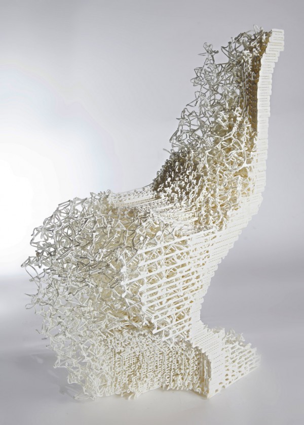 3D-printed chair by The Barlett UCL students