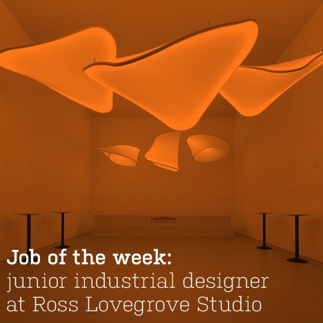 Job of the week: junior industrial designer at Ross Lovegrove Studio