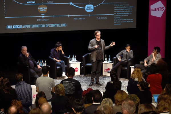 Alex McDowell speaking at Design Indaba 2016