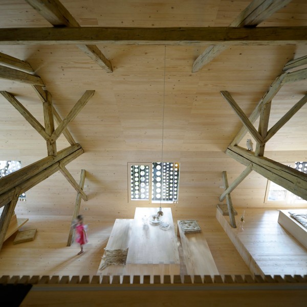 Studio Carniolus film shows OFIS Arhitekti's Alpine Barn Apartment in Slovenia