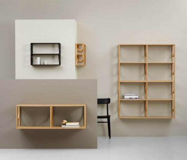 Arch shelves by Note for Fogia