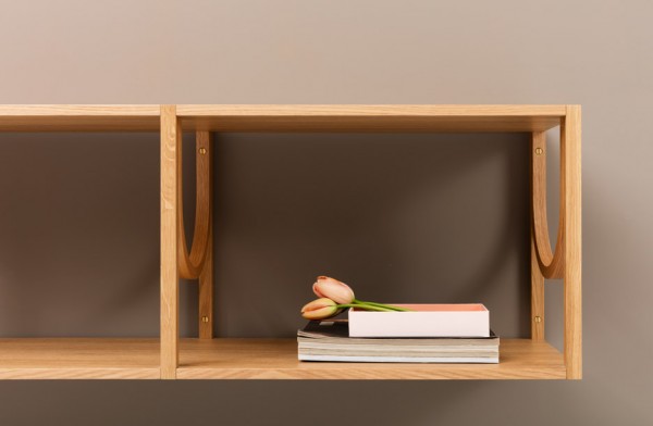Arch shelves by Note for Fogia