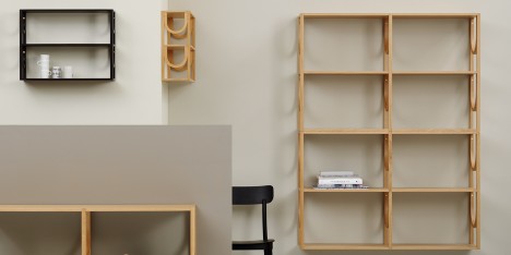 Note Design Studio launches Arch modular shelving system for Fogia