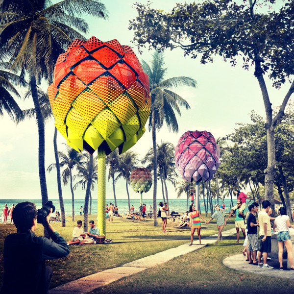 Beach huts by Spark