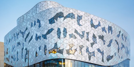 ZAS wraps a Toronto engineering school in a tessellated metal and glass screen