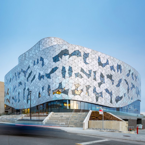ZAS wraps a Toronto engineering school in a tessellated metal and glass screen