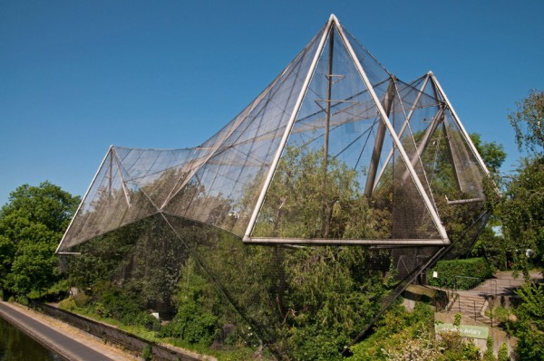 Snowden Aviary, London Zoo, 1961, by Cedric Price