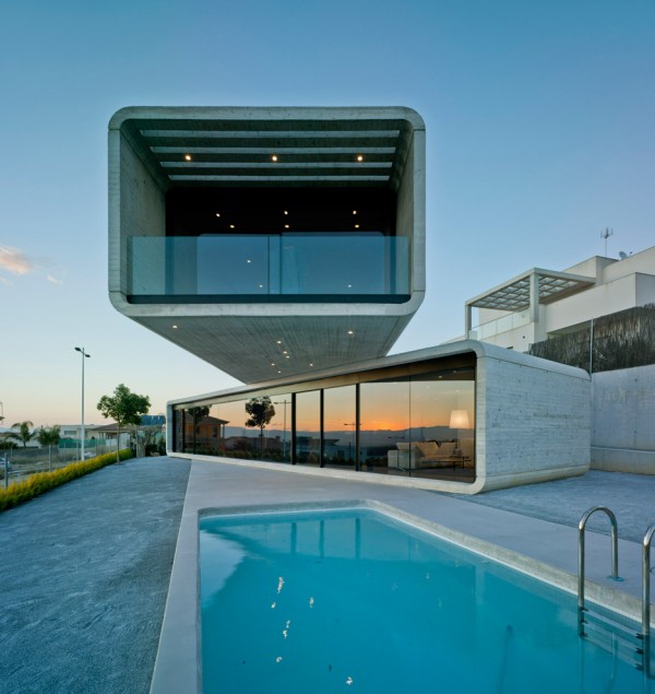 Crossed House by Clavel Arquitectos in Murcia, Spain