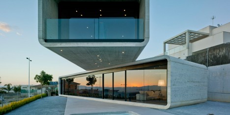 Crossed House by Clavel Arquitectos in Murcia, Spain