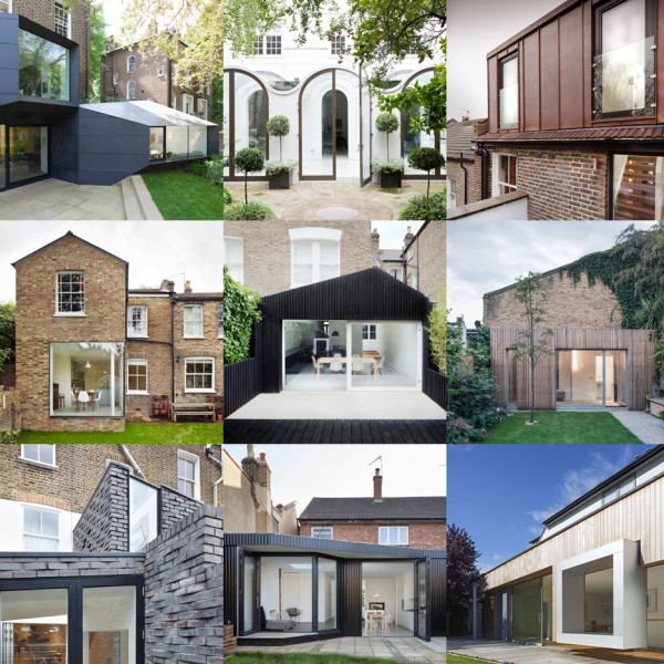 London residential extensions feature on Dezeen's new Pinterest board
