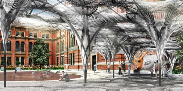 Elytra Filament Pavilion at the V&A by Achim Menges