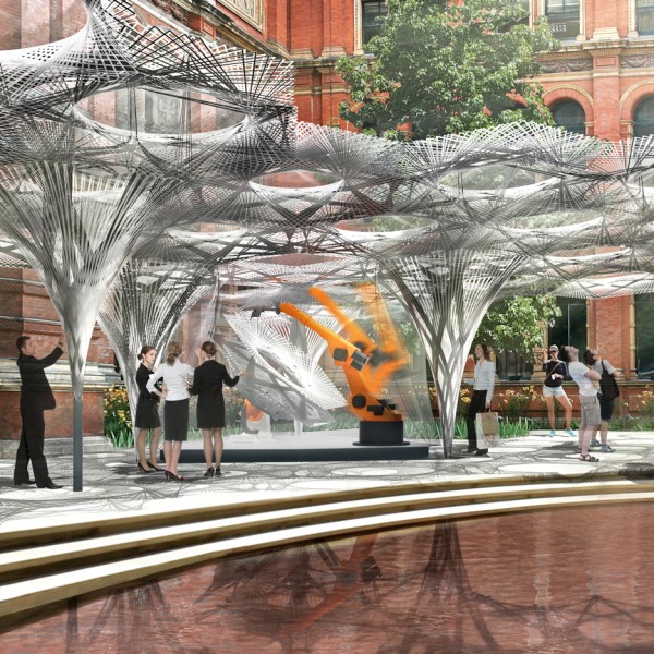 Elytra Filament Pavilion at the V&A by Achim Menges