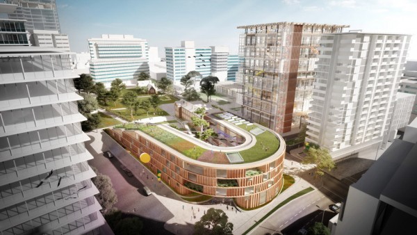 Grimshaw's new plans for high-rise school complex on Sydney's outskirts