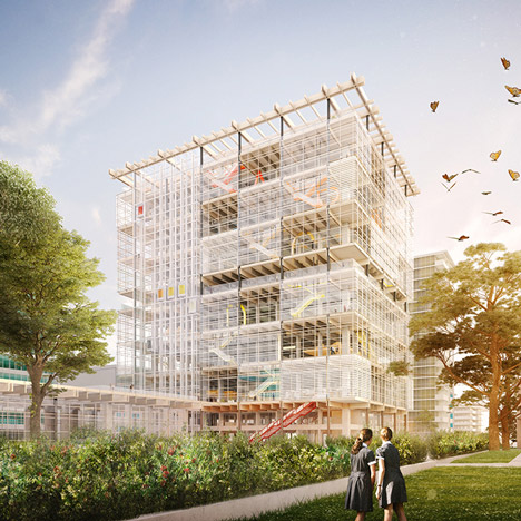 Grimshaw's new plans for high-rise school complex on Sydney's outskirts