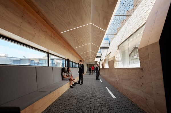 Flyover Gallery in Caroline Chisholm College by Branch Studio Architects