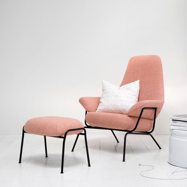 Hidden hinges allow the Hai Lounge Chair by Luca Nichetto for Hem to fold flat for efficient storage and shipping