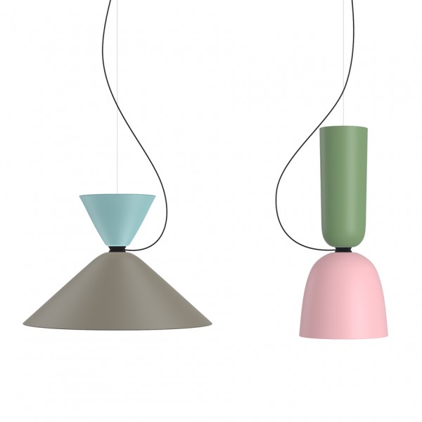 Customers can customise Luca Nichetto's modular Alphabeta light for Hem by choosing from coloured elements