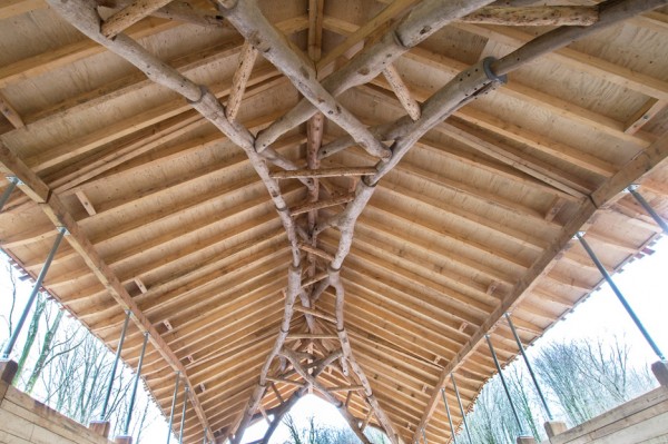 Hooke Park Woodchip Barn by AA students
