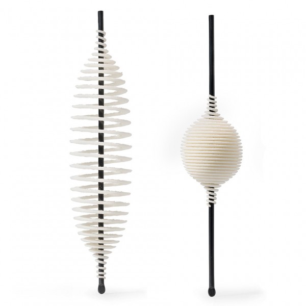 White Spiral earrings from the Hot Ingo collection
