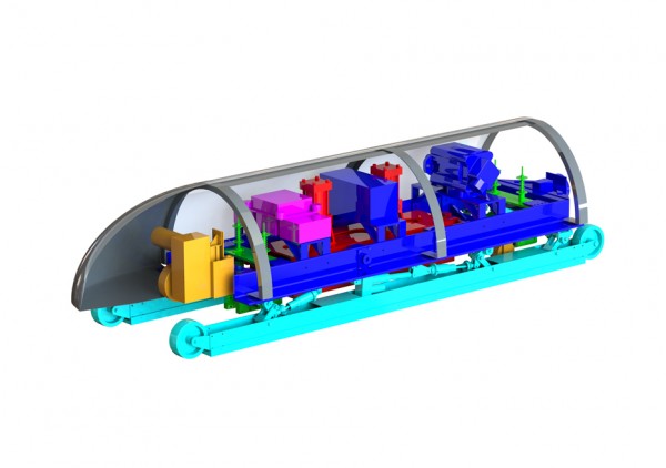 Hyperloop pod by MIT students