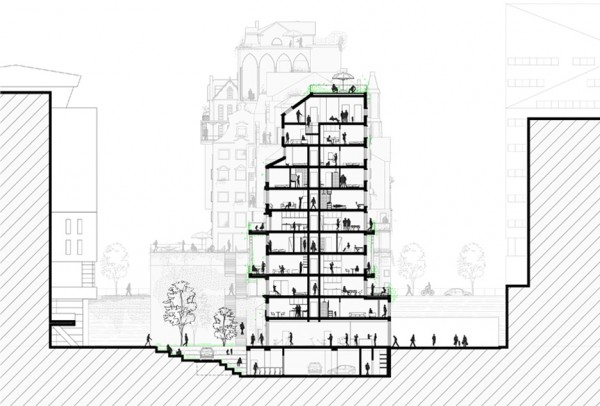 Immeuble Village by Périphériques in Paris, France