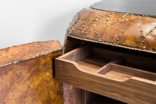 Maarten Baas exhibits Carapace collection at Carpenters Workshop Gallery
