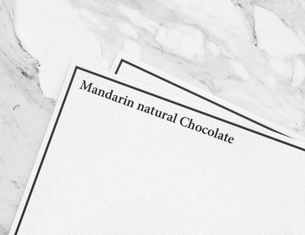 Mandarin natural chocolate by Yuta Takahashi