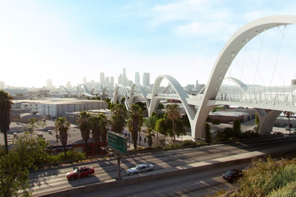 Ribbon of Light bridge by Michael Maltzan