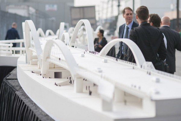 Ribbon of Light bridge by Michael Maltzan