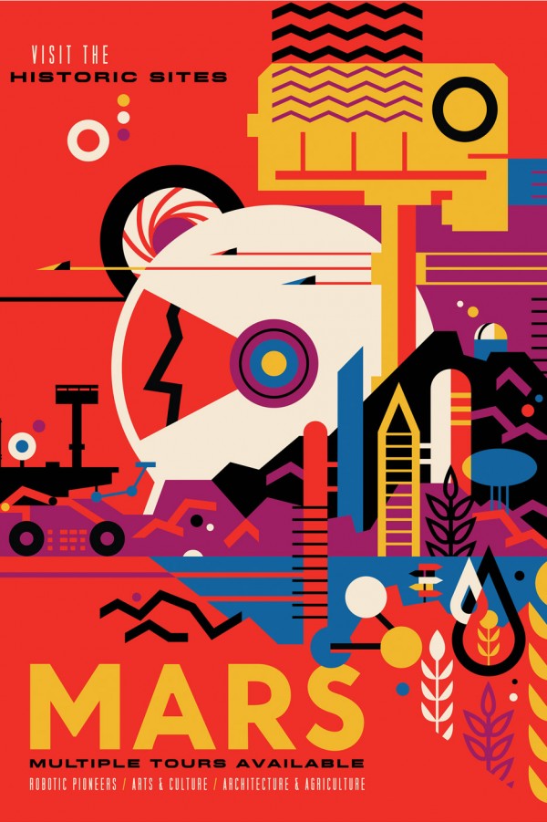 NASA space travel posters