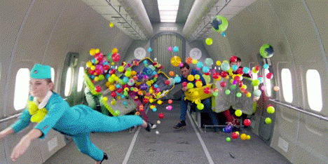OK Go performs in zero-gravity for Upside Down & Inside Out music video