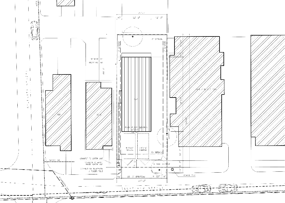 Site Plan of Shotgun Chameleon in Houston Texas by ZDES