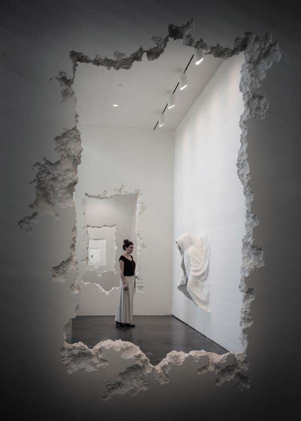 The Future Was Then exhibition by Daniel Arsham at the SCAD Museum of Art in Savannah, Georgia, USA