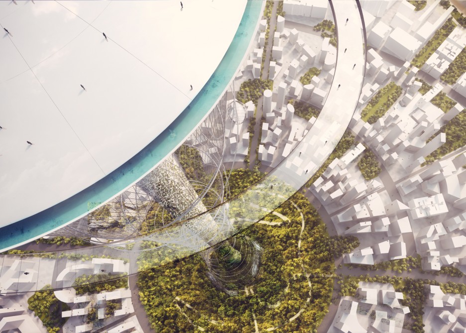 The Mile observation tower by Carlo Ratti