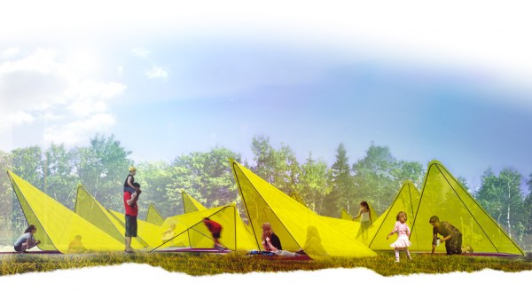 Installation for the International Garden Festival in Quebec