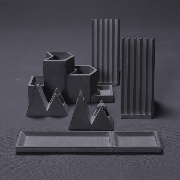 Concrete stationery by Umndesign